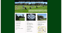 Desktop Screenshot of marshlanegolf.com